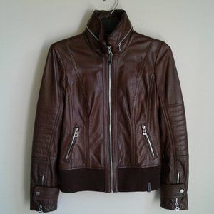 NWOT____RUDSAK brown leather jacket